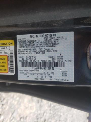 1FA6P0H77G5122932 - 2016 FORD FUSION SE GRAY photo 12