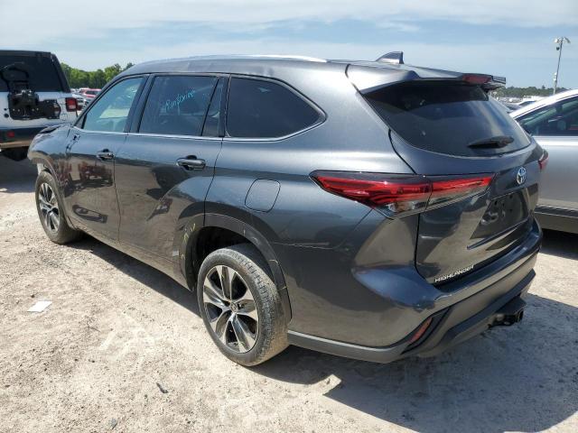 5TDGZRAH8LS003968 - 2020 TOYOTA HIGHLANDER XLE GRAY photo 2