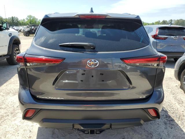 5TDGZRAH8LS003968 - 2020 TOYOTA HIGHLANDER XLE GRAY photo 6