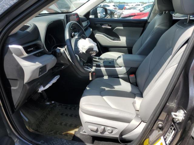5TDGZRAH8LS003968 - 2020 TOYOTA HIGHLANDER XLE GRAY photo 7