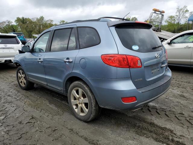 5NMSH13E69H312304 - 2009 HYUNDAI SANTA FE SE BLUE photo 2