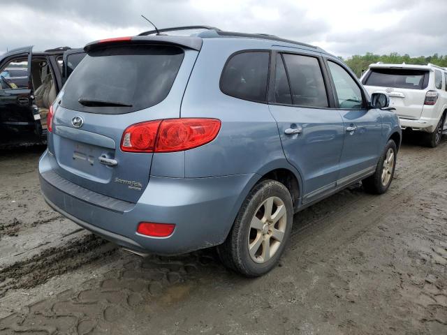 5NMSH13E69H312304 - 2009 HYUNDAI SANTA FE SE BLUE photo 3