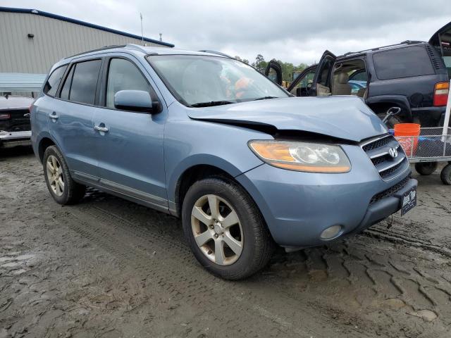 5NMSH13E69H312304 - 2009 HYUNDAI SANTA FE SE BLUE photo 4