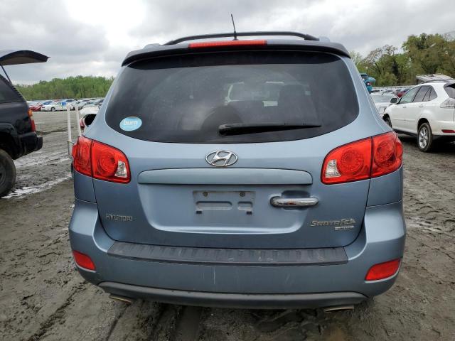 5NMSH13E69H312304 - 2009 HYUNDAI SANTA FE SE BLUE photo 6