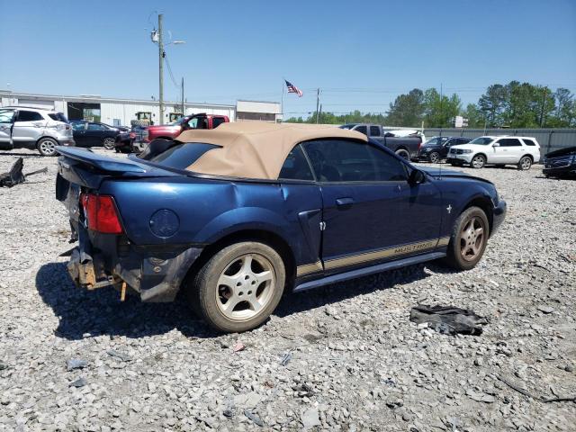 1FAFP44422F176614 - 2002 FORD MUSTANG BLUE photo 3