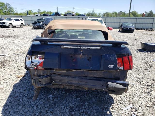 1FAFP44422F176614 - 2002 FORD MUSTANG BLUE photo 6