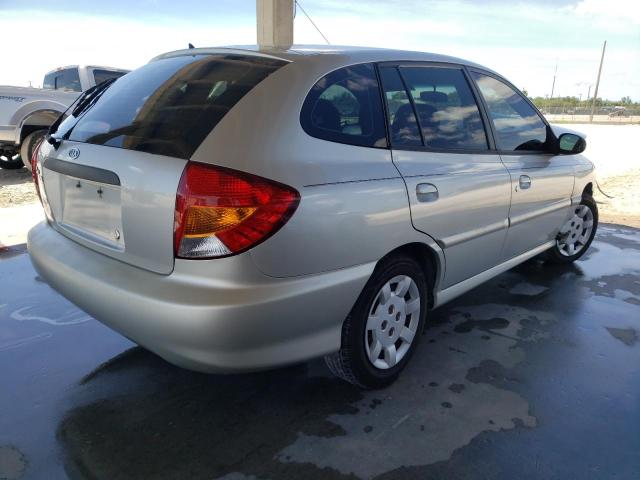 KNADC163X26075320 - 2002 KIA RIO CINCO SILVER photo 4