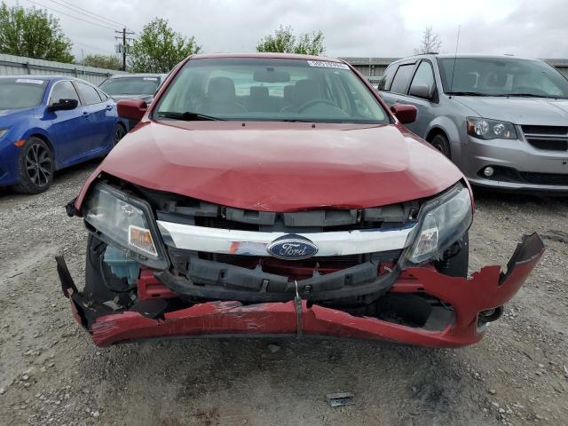 3FAHP0JG9AR203051 - 2010 FORD FUSION SEL RED photo 5
