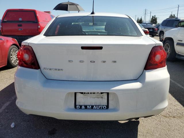 1C3CDZAB5DN537806 - 2013 DODGE AVENGER SE WHITE photo 6