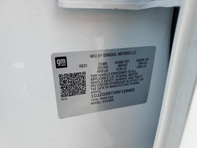 1G1ZG5STXRF126683 - 2024 CHEVROLET MALIBU RS 白色 照片 12