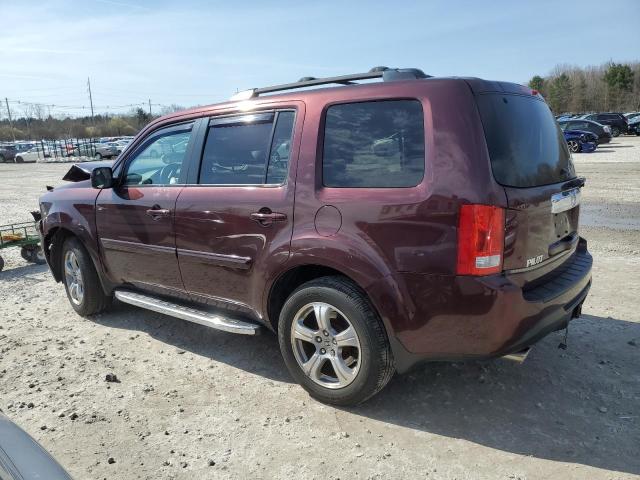 5FNYF4H67EB042496 - 2014 HONDA PILOT EXL MAROON photo 2