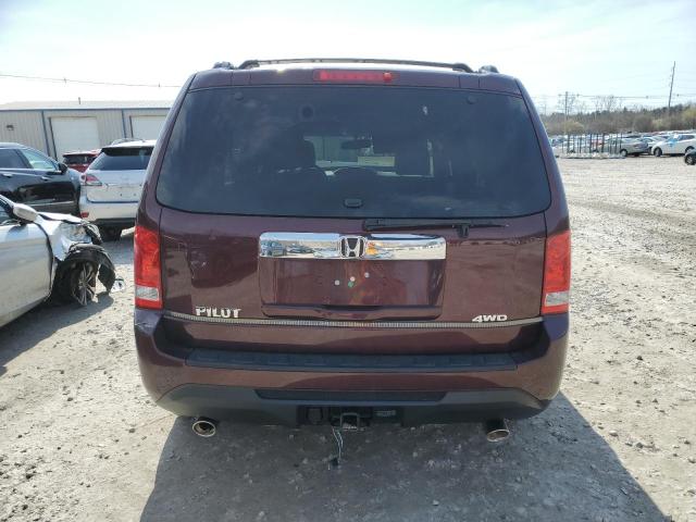 5FNYF4H67EB042496 - 2014 HONDA PILOT EXL MAROON photo 6