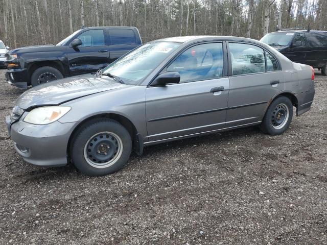 2HGES16355H014360 - 2005 HONDA CIVIC DX VP GRAY photo 1