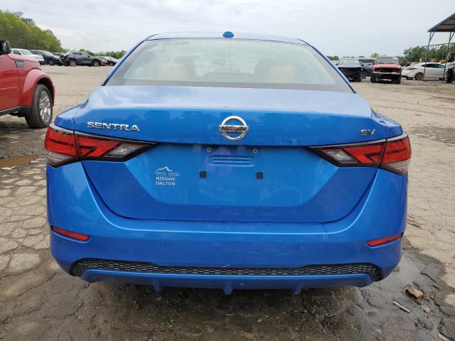 3N1AB8CV8MY285825 - 2021 NISSAN SENTRA SV BLUE photo 6