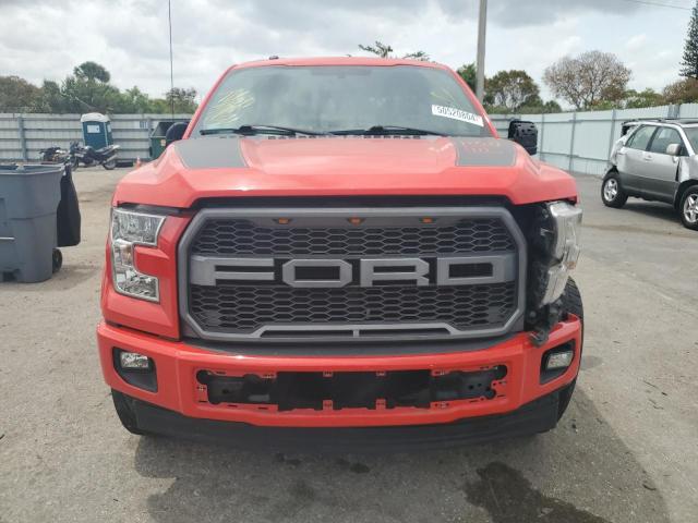 1FTEW1CF7HKC69381 - 2017 FORD F150 SUPERCREW RED photo 5