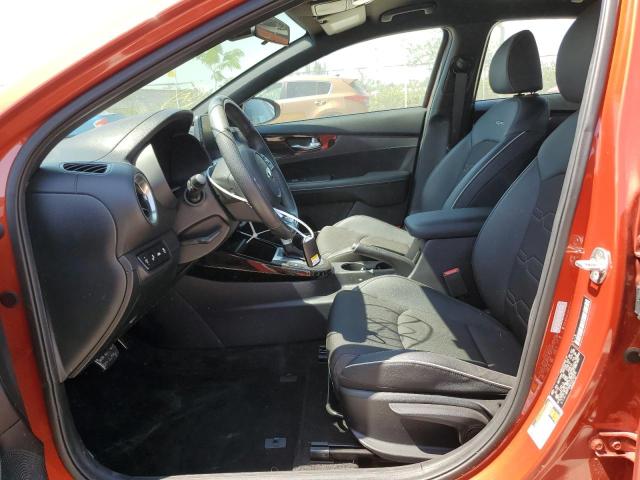 3KPF34AD1LE143576 - 2020 KIA FORTE GT LINE ORANGE photo 7