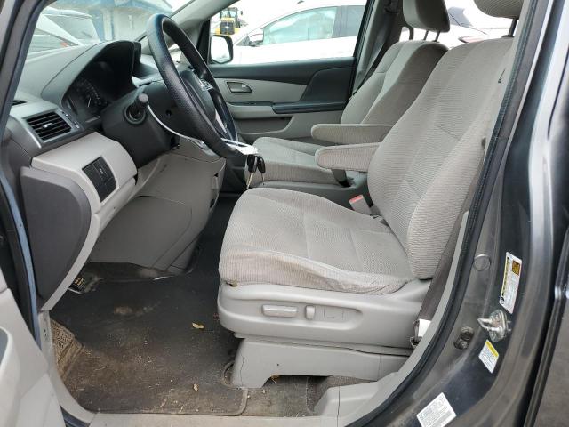 5FNRL5H20BB055442 - 2011 HONDA ODYSSEY LX GRAY photo 7