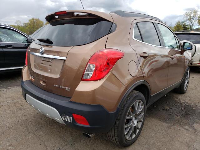 KL4CJ2SM7GB642987 - 2016 BUICK ENCORE SPORT TOURING TAN photo 3