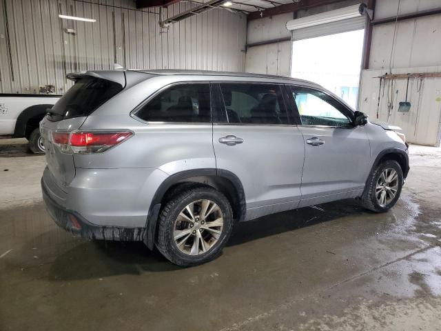 5TDJKRFH5FS100360 - 2015 TOYOTA HIGHLANDER XLE 银色 照片 3