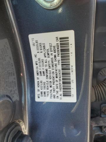 1HGCR2F79FA224391 - 2015 HONDA ACCORD EX CHARCOAL photo 12