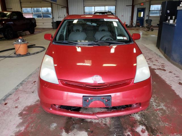 JTDKB22U863131036 - 2006 TOYOTA PRIUS RED photo 5