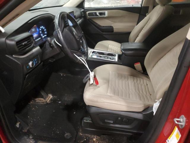 1FMSK8DH0LGA08009 - 2020 FORD EXPLORER XLT RED photo 7
