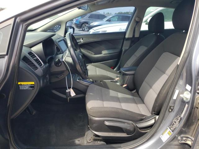 3KPFL4A76JE247066 - 2018 KIA FORTE LX GRAY photo 7