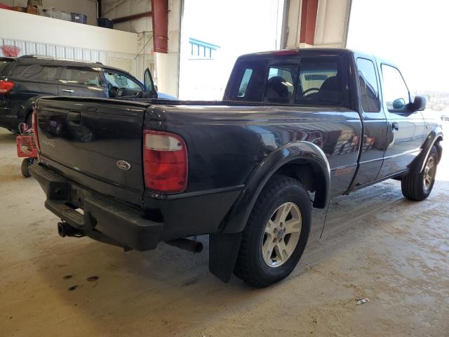 1FTZR45E13PA82485 - 2003 FORD RANGER SUPER CAB BLACK photo 3