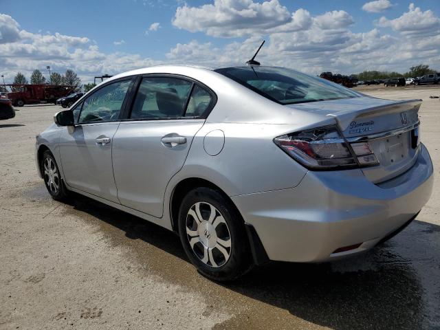 19XFB4F27EE000239 - 2014 HONDA CIVIC HYBRID SILVER photo 2