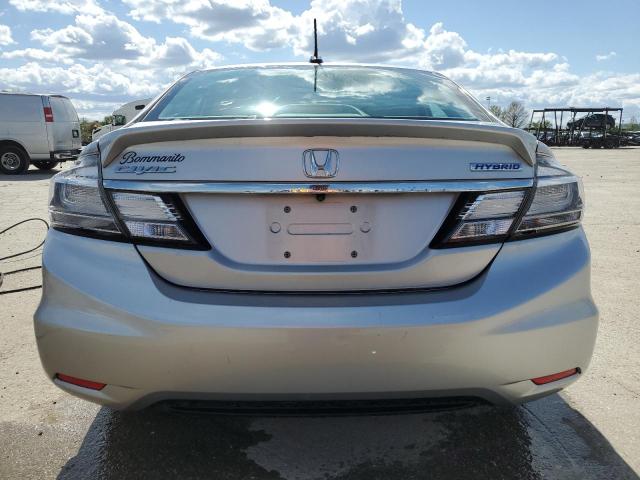 19XFB4F27EE000239 - 2014 HONDA CIVIC HYBRID SILVER photo 6