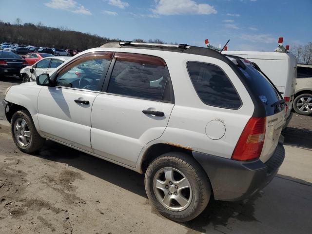 KNDJF724677375257 - 2007 KIA SPORTAGE LX WHITE photo 2