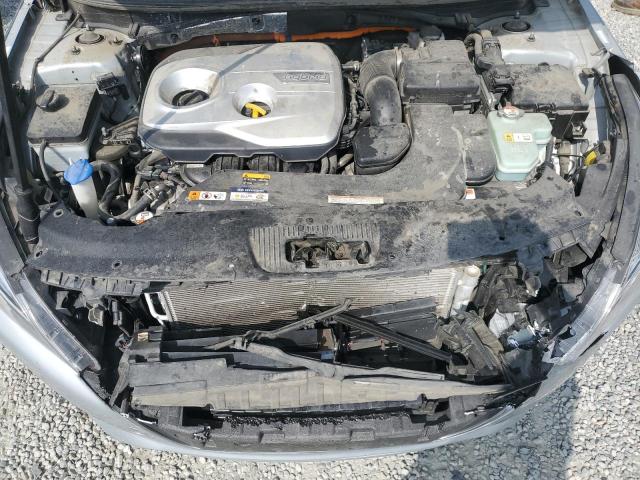 KMHE34L11HA057317 - 2017 HYUNDAI SONATA HYBRID SILVER photo 11