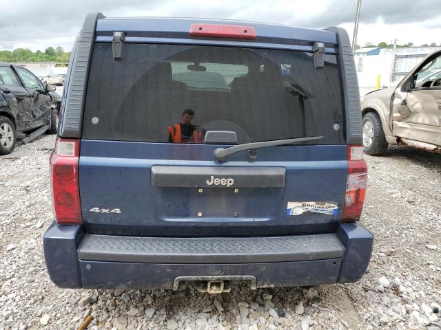 1J8HG48N16C124820 - 2006 JEEP COMMANDER BLUE photo 6