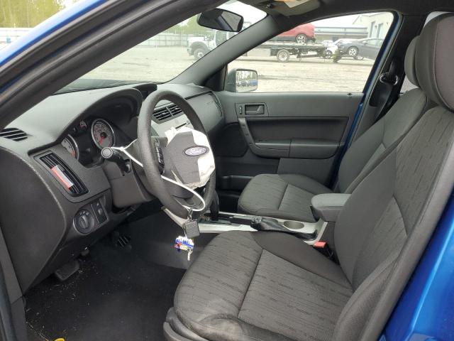 1FAHP3FN3BW171995 - 2011 FORD FOCUS SE BLUE photo 7