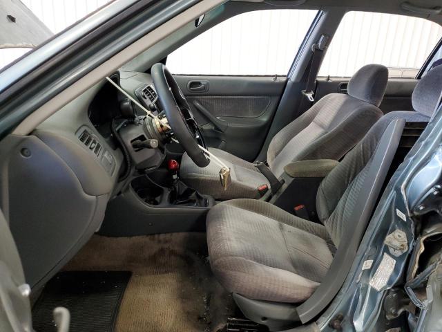 2HGEJ6619YH523211 - 2000 HONDA CIVIC BASE TEAL photo 7