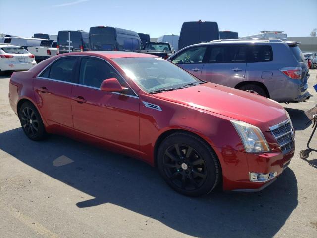 1G6DV57V580211520 - 2008 CADILLAC CTS HI FEATURE V6 RED photo 4