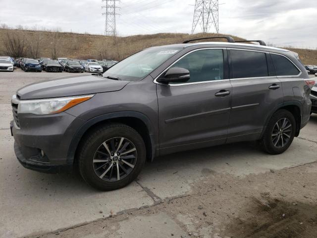 5TDJKRFHXGS254645 - 2016 TOYOTA HIGHLANDER XLE 灰色 照片 1