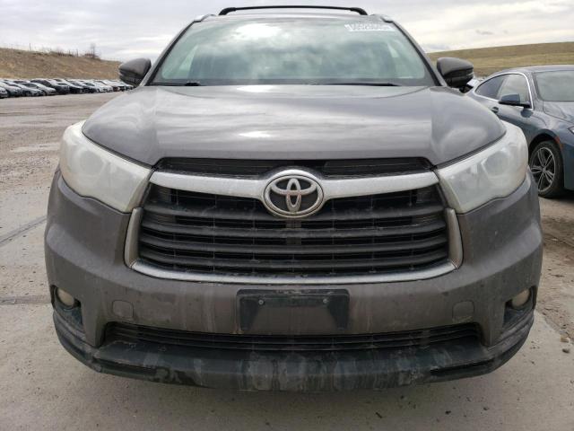 5TDJKRFHXGS254645 - 2016 TOYOTA HIGHLANDER XLE 灰色 照片 5