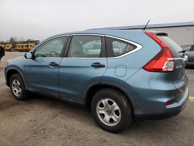 5J6RM4H31FL022446 - 2015 HONDA CR-V LX TEAL photo 2