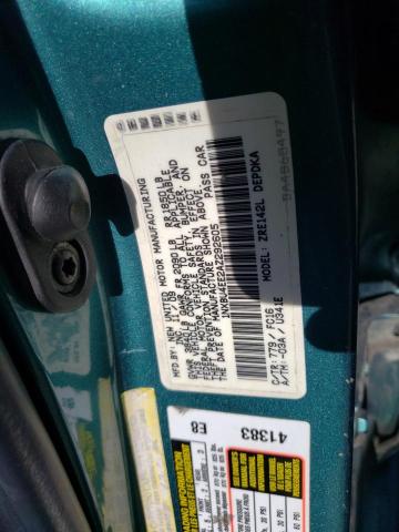 1NXBU4EE2AZ292605 - 2010 TOYOTA COROLLA BASE BLUE photo 12