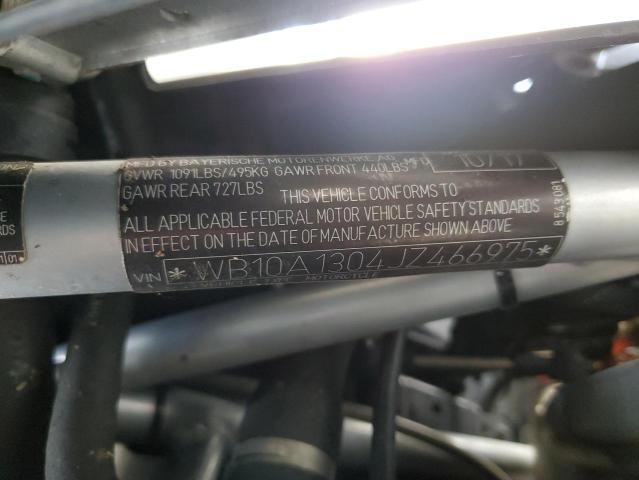 WB10A1304JZ466975 - 2018 BMW R1200 RT WHITE photo 9