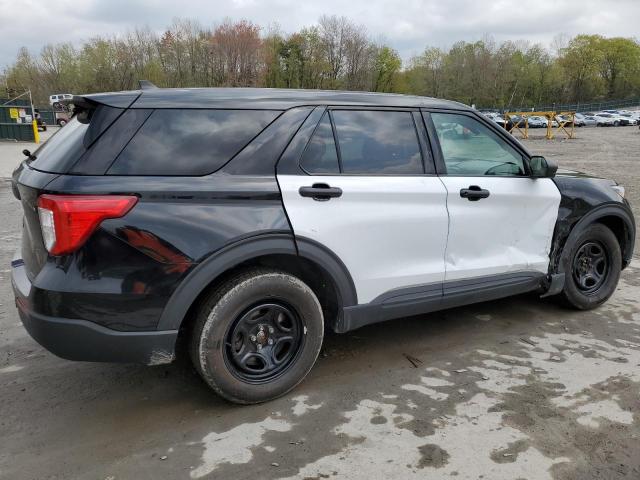 1FM5K8AB0MGA19218 - 2021 FORD EXPLORER POLICE INTERCEPTOR BLACK photo 3