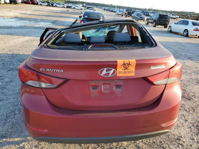 5NPDH4AE7GH759463 - 2016 HYUNDAI ELANTRA SE BURGUNDY photo 6