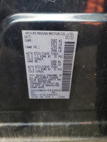 5N1AR2MM5DC642068 - 2013 NISSAN PATHFINDER S 蓝色 照片 13