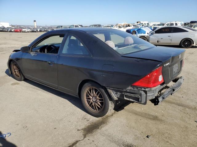 1HGEM21965L033482 - 2005 HONDA CIVIC EX BLACK photo 2