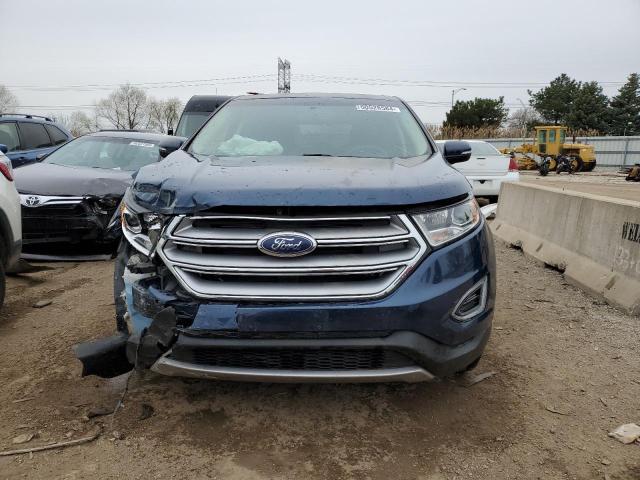 2FMPK4J95HBB46154 - 2017 FORD EDGE SEL BLUE photo 5