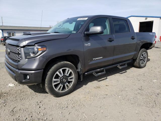 5TFDY5F17KX817676 - 2019 TOYOTA TUNDRA CREWMAX SR5 GRAY photo 1