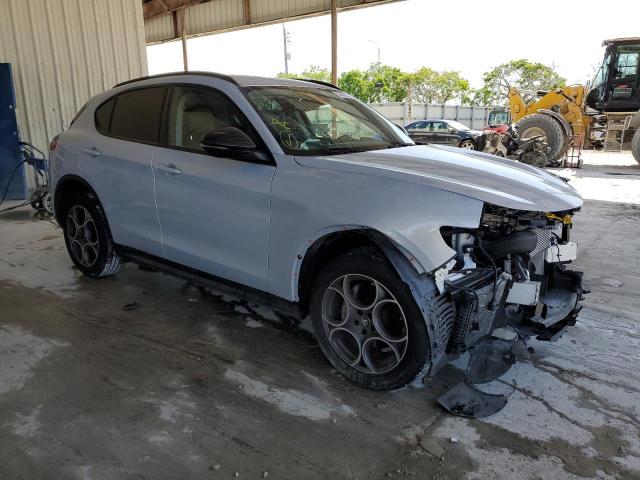 ZASPAJAN6M7C98215 - 2021 ALFA ROMEO STELVIO SPORT Silber Foto 4