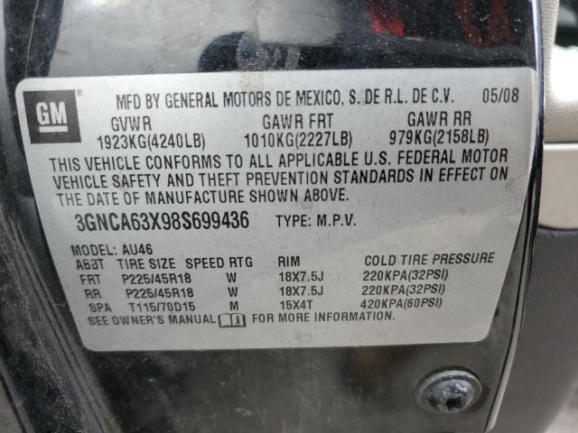 3GNCA63X98S699436 - 2008 CHEVROLET HHR SS 黑色 照片 12