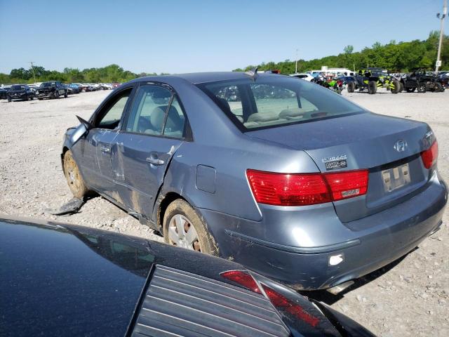 5NPET46F19H503794 - 2009 HYUNDAI SONATA GLS BLUE photo 2